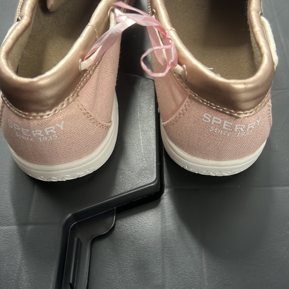 Sperry youth sparkly blush pink slip on - Picture 3 of 4